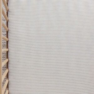 Soft Stripe Crib Sheet - Neutral Taupe